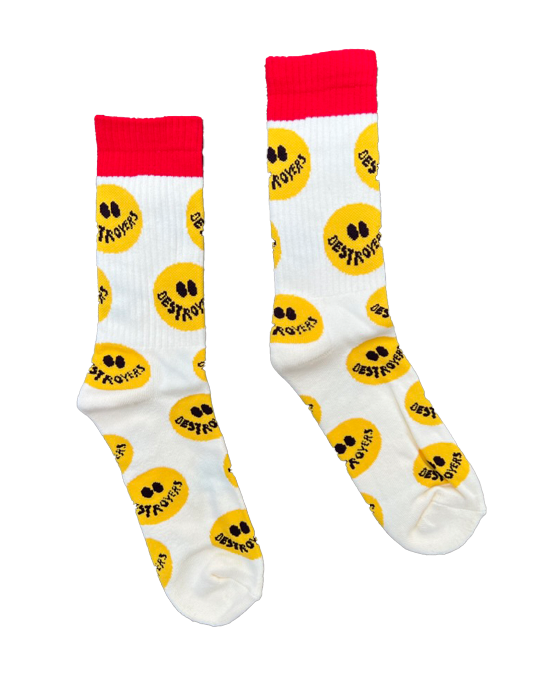 DESTROYER SMILE SOCKS WHITE