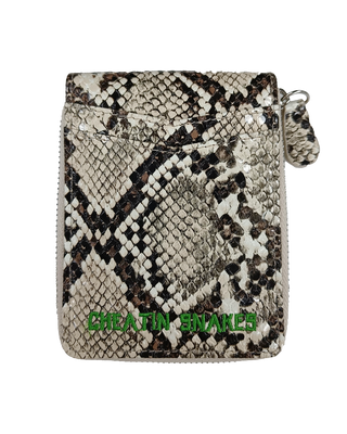 SNAKESKIN ZIP WALLET