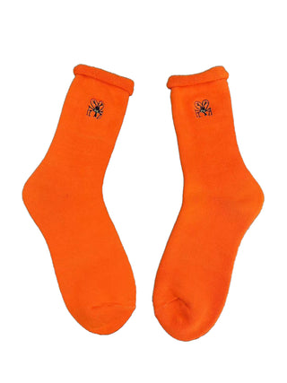 EMBROIDERED FIELD SOCKS (ORANGE)