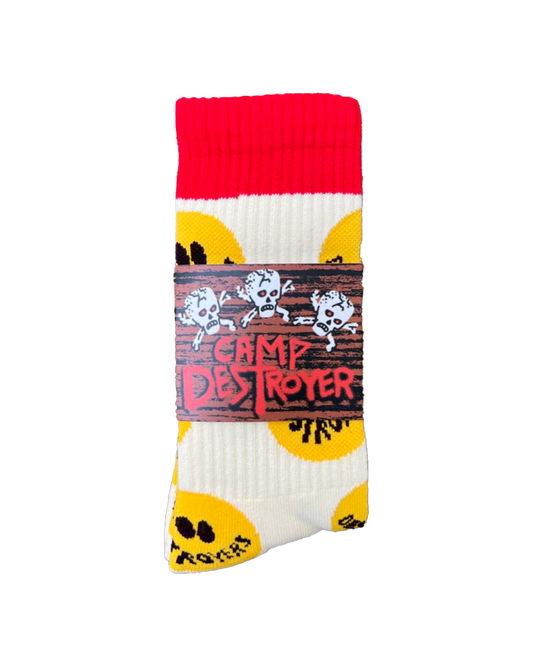 DESTROYER SMILE SOCKS WHITE