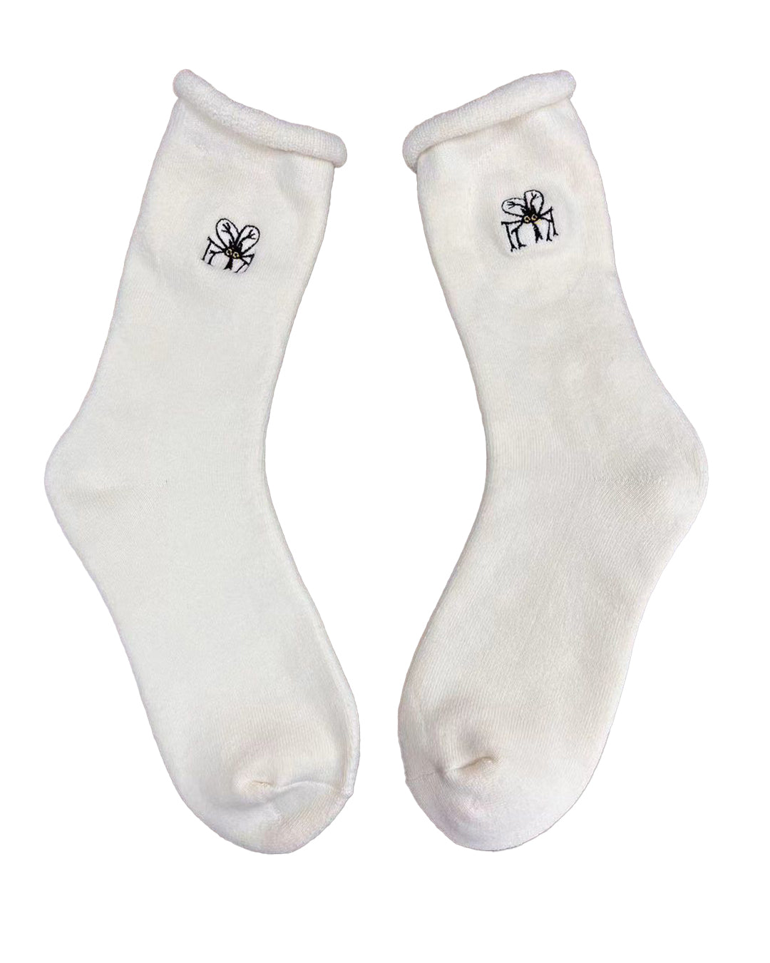 EMBROIDERED FIELD SOCKS  (WHITE)