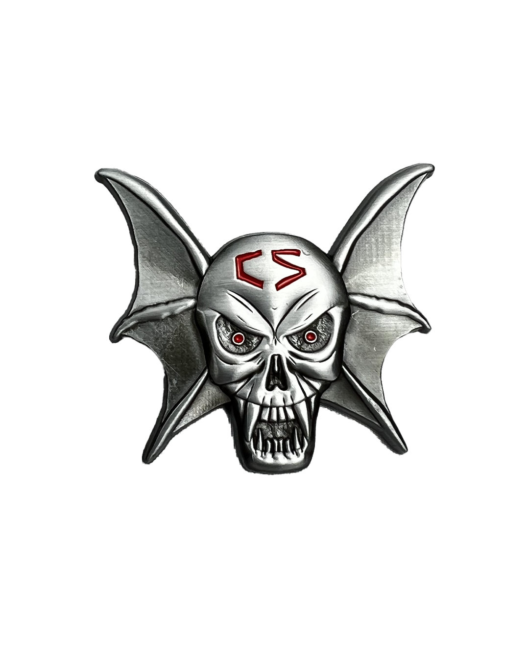 SKULLWING METAL BROOCH